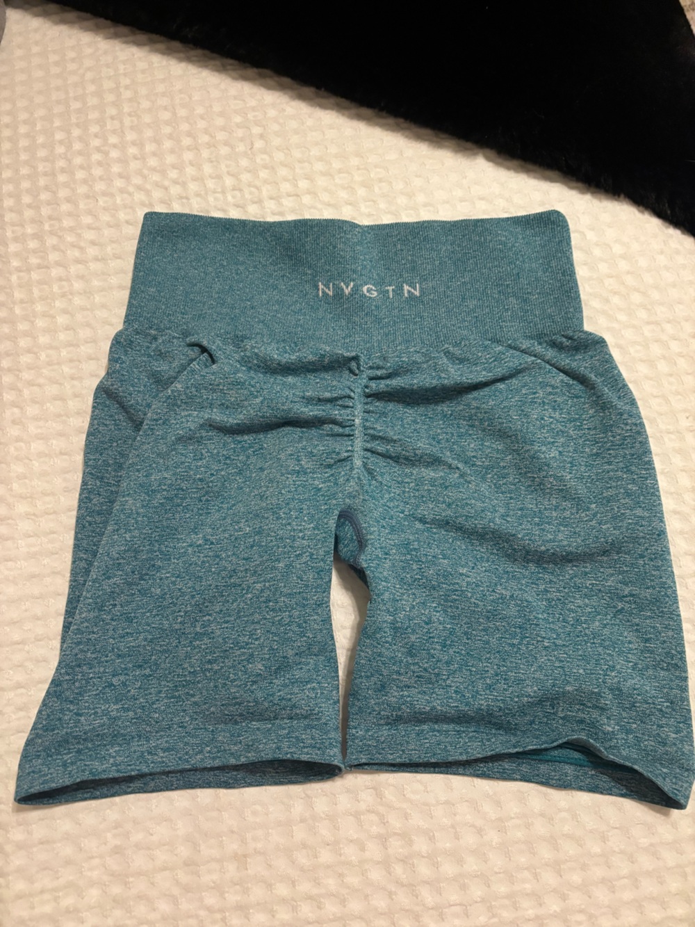 NVGTN Teal Heather Bike Shorts